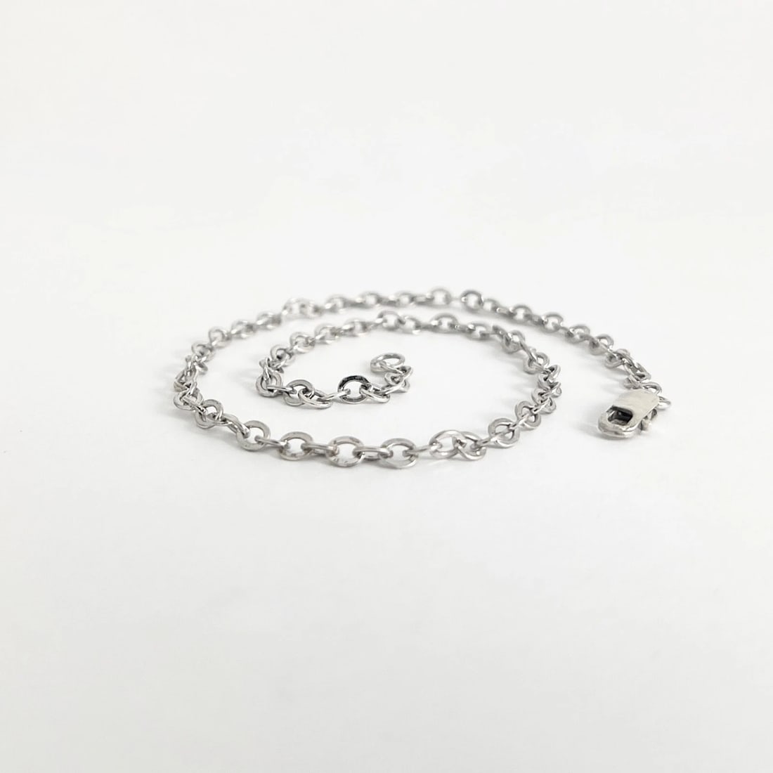 Adjustable Chain Anklet Bracelet 925 Sterling Silver, 10.5 Inches, 3.28 Grams - 5