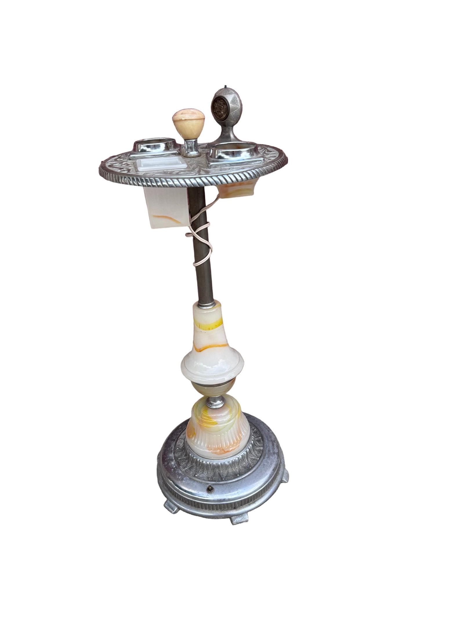 Vintage Art Deco Floor Smoking Stand Ashtray - 3
