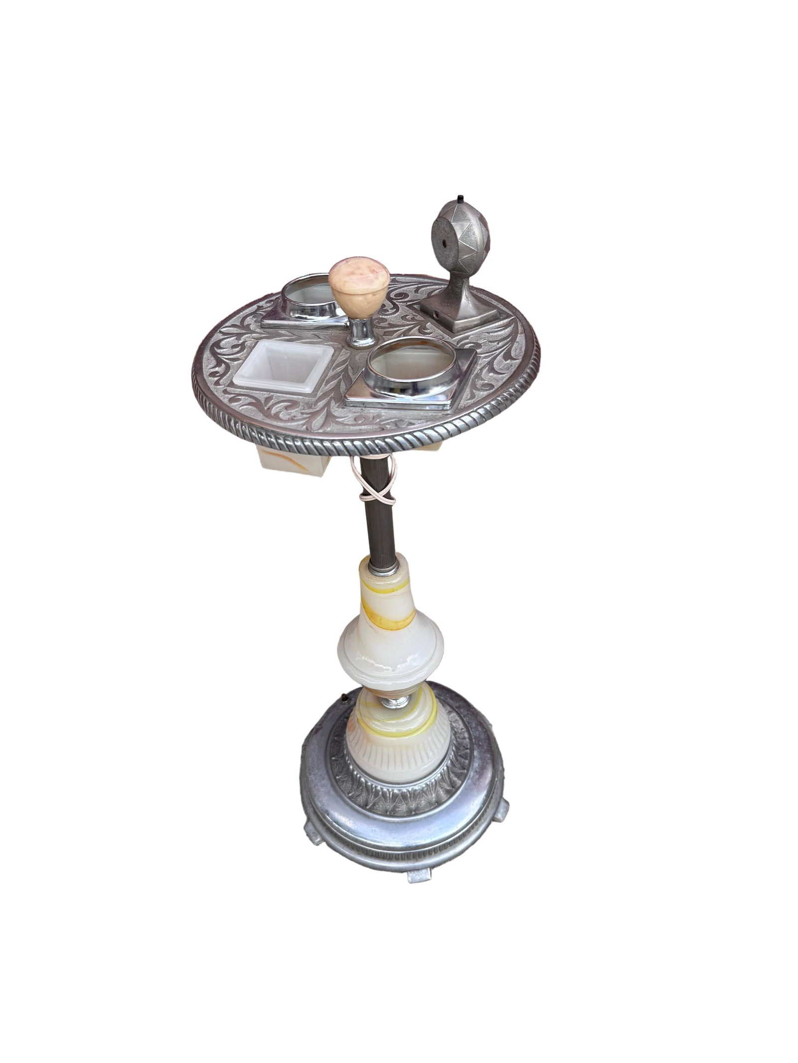 Vintage Art Deco Floor Smoking Stand Ashtray - 4