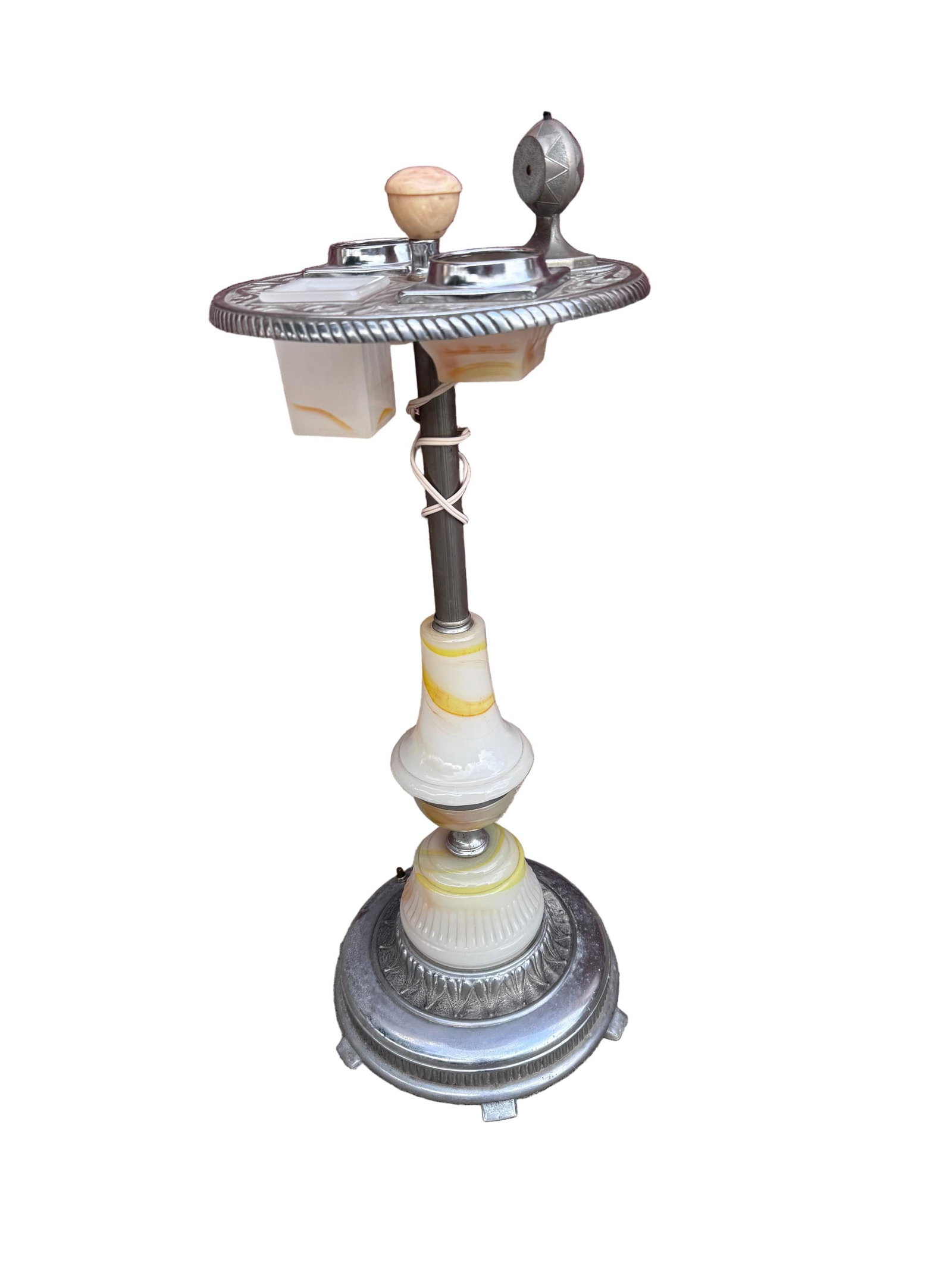 Vintage Art Deco Floor Smoking Stand Ashtray - 5