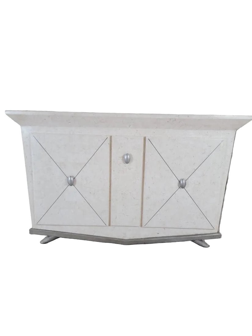 Vintage Contemporary Tessellated Stone Sideboard - 2
