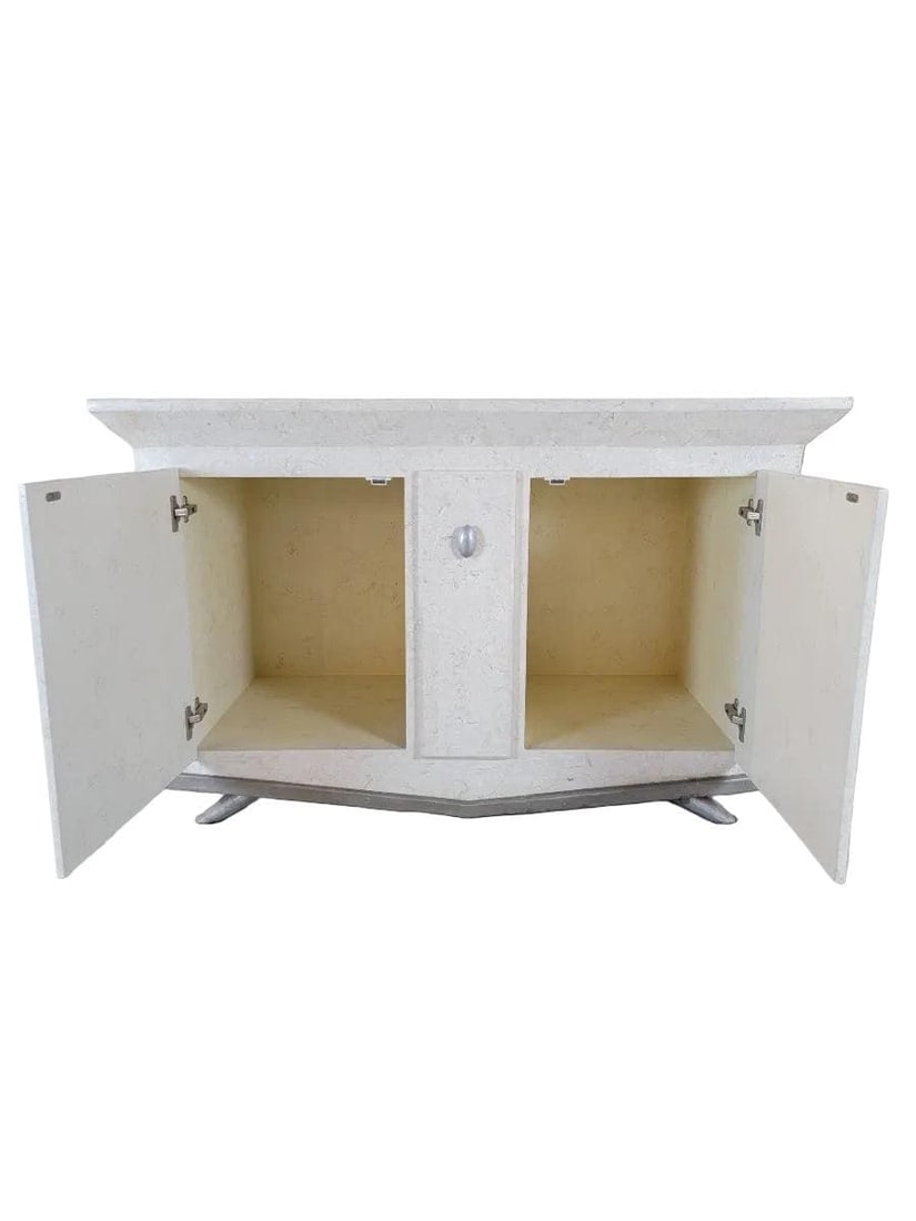 Vintage Contemporary Tessellated Stone Sideboard - 4