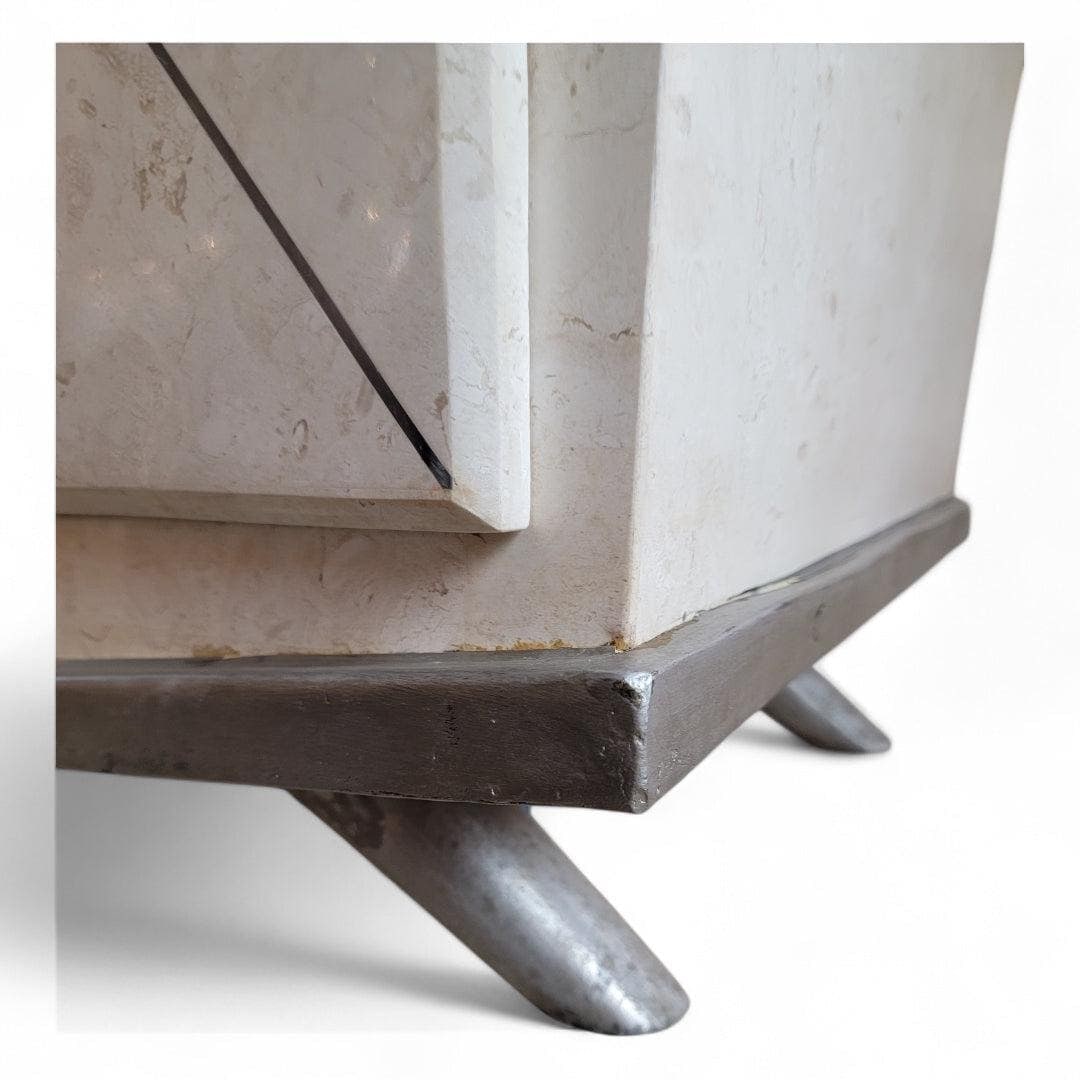 Vintage Contemporary Tessellated Stone Sideboard - 5
