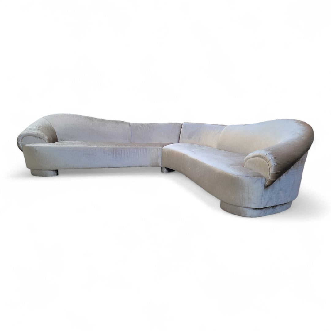 Postmodern Sectional Sofa By Carsons Newly Reupholstered - 5
