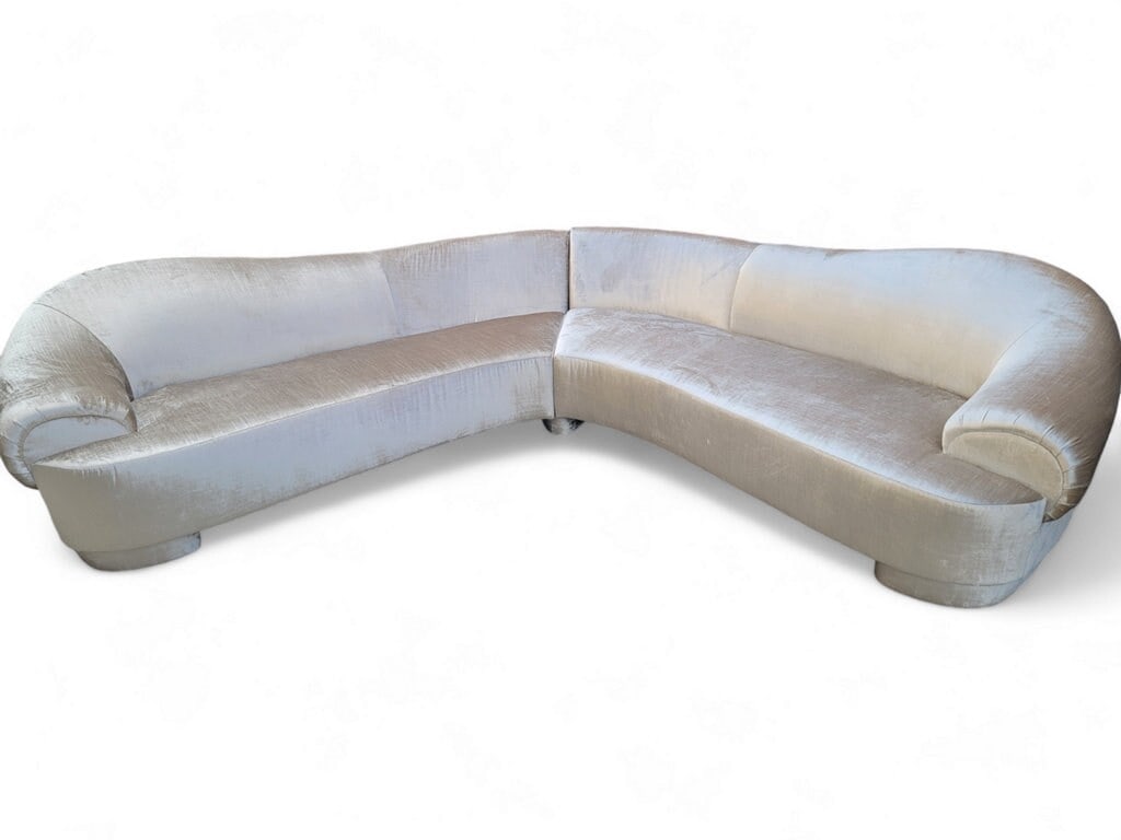 Postmodern Sectional Sofa By Carsons Newly Reupholstered - 7