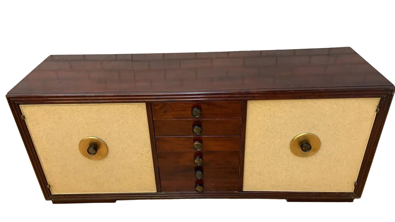 Art Deco Mahogany and Cork Sideboard by Johnson Furniture - 7