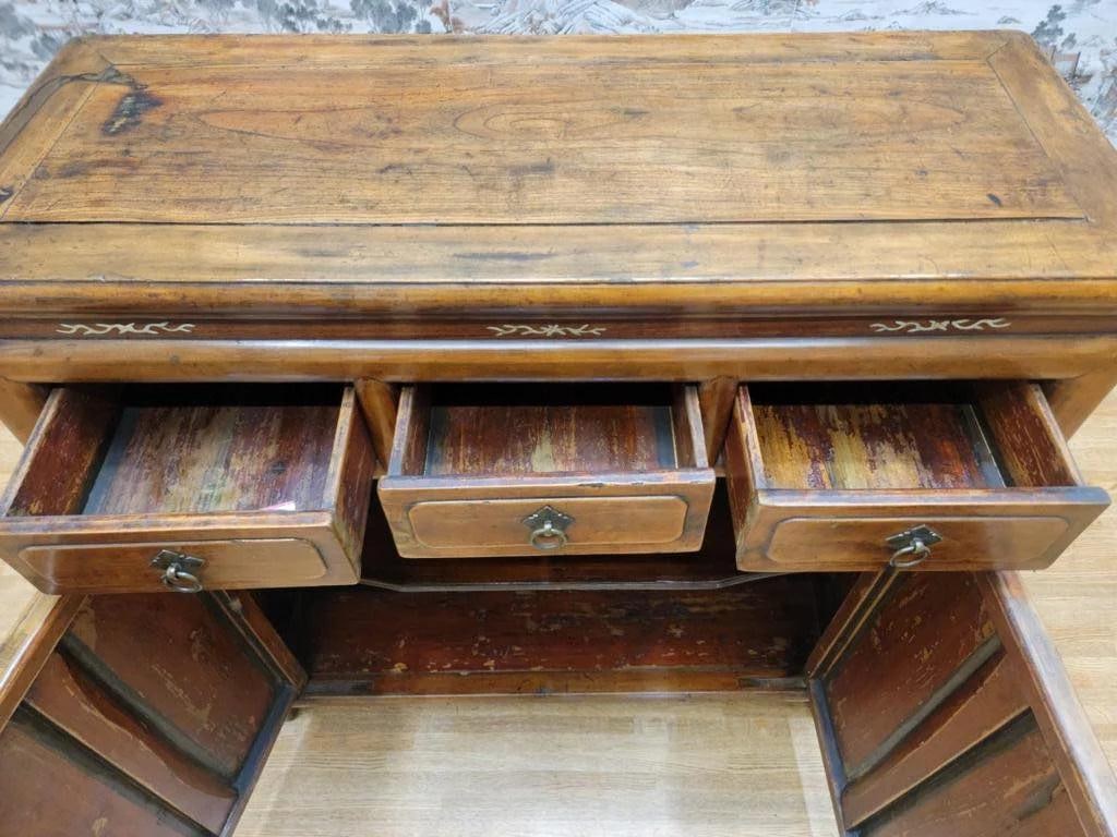 Antique Shanxi Province Elm Cabinet - 8