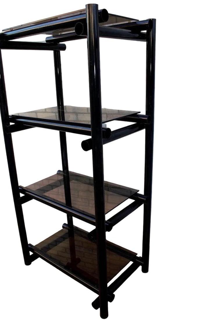 Vintage Modernist Shelving Units/Etagere - Pair - 2