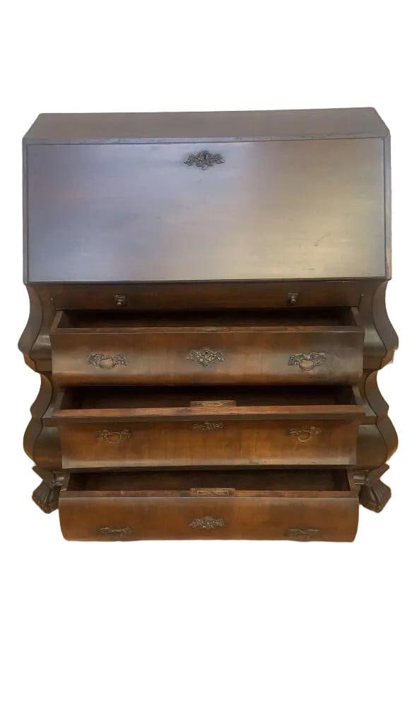Antique Spanish Drop Front Secretary Desk - 9