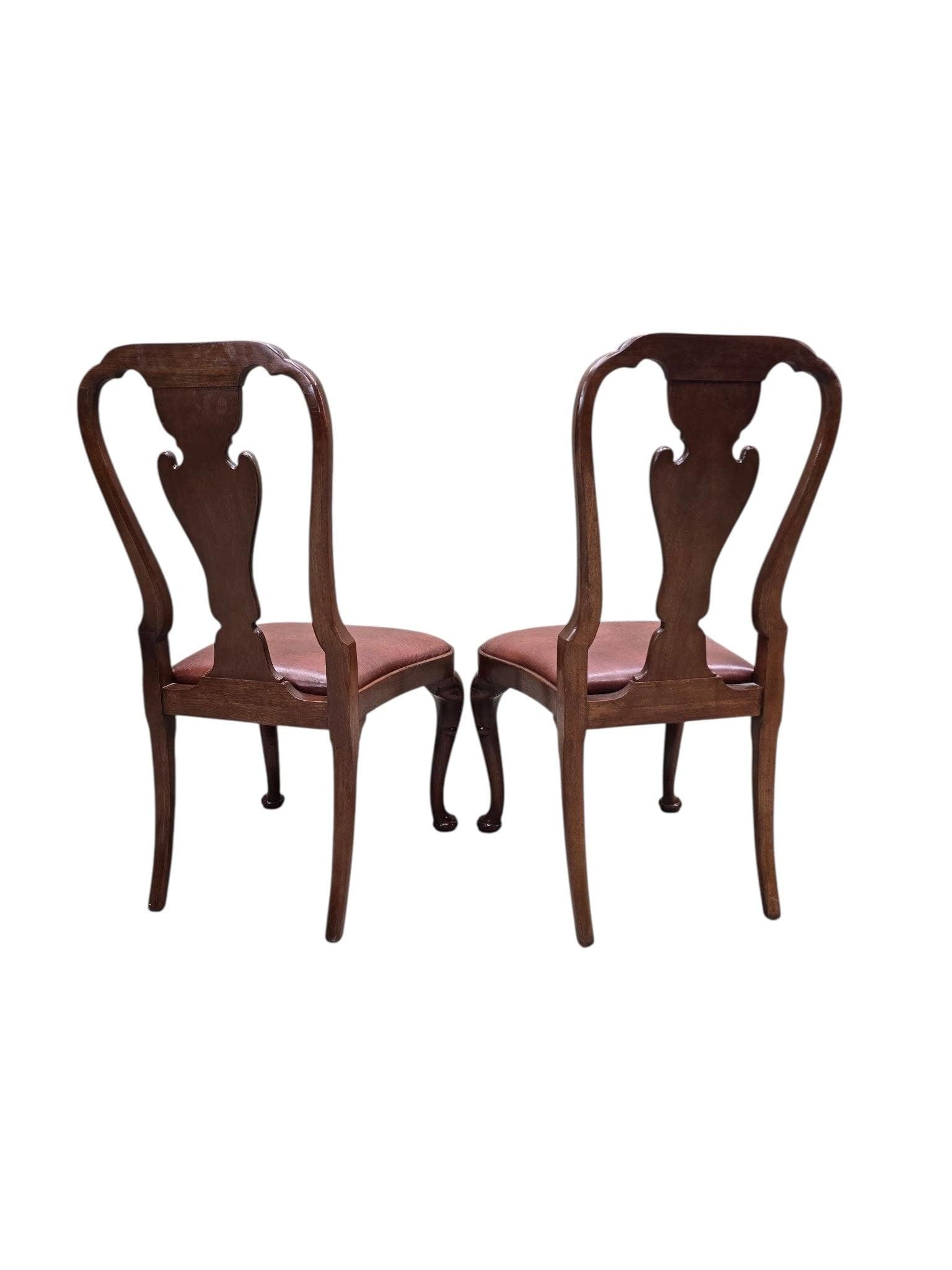Vintage Queen Anne Style Dining Chairs By Baker Furniture - 4 - 8