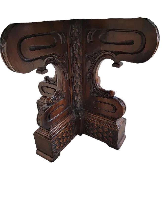 Antique Italian Baroque Style Octagonal Entryway Table - 3