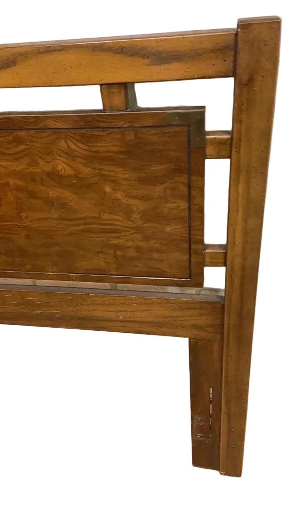 Vintage Campaign Style Dresser and Headboard by Dixie Campaigner - 7