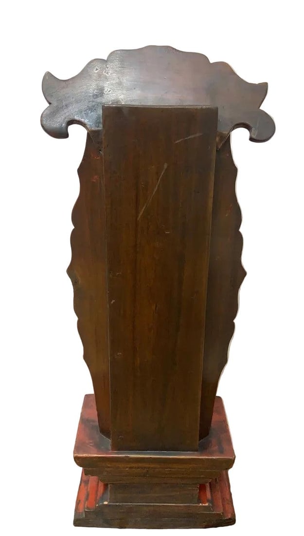 Antique Chinese Red Elm Ancestral Shrine - 4