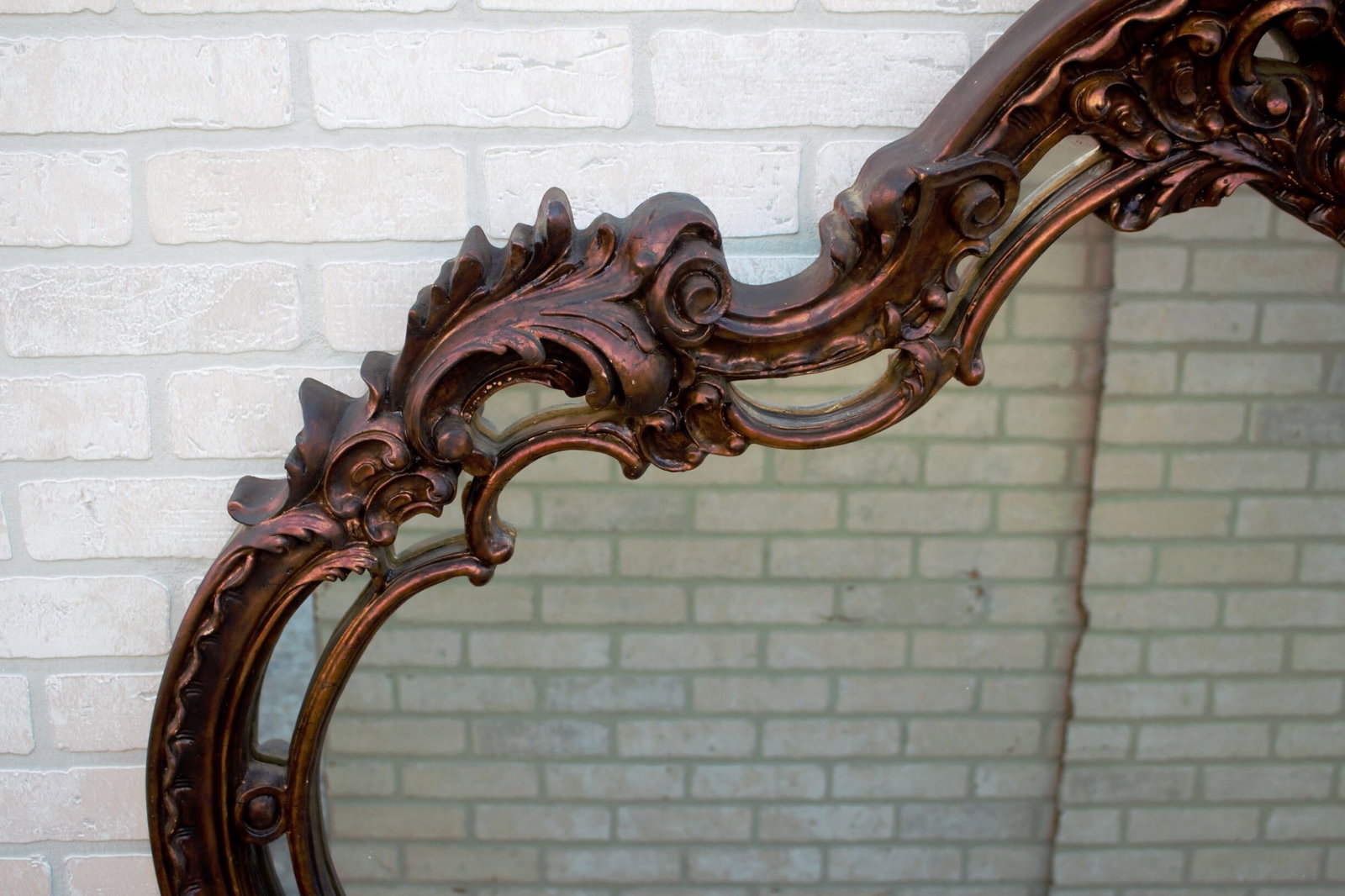Vintage Italian Ornate Wall Mirror - 3