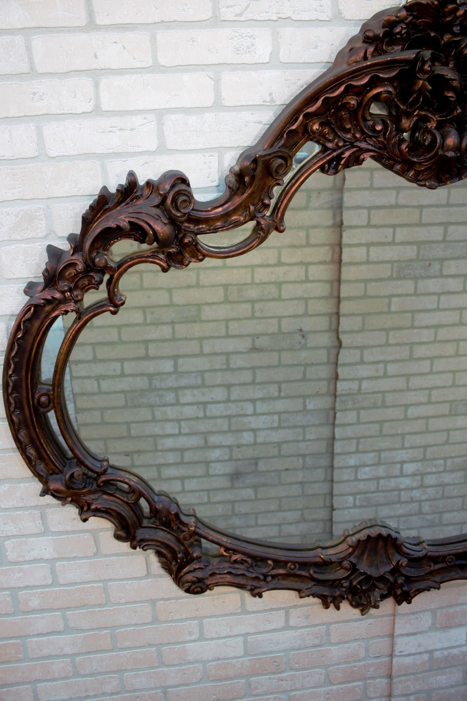 Vintage Italian Ornate Wall Mirror - 6