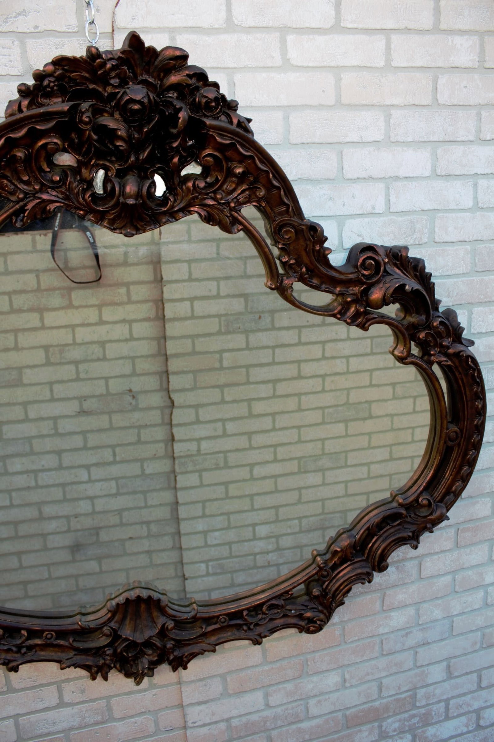 Vintage Italian Ornate Wall Mirror - 7