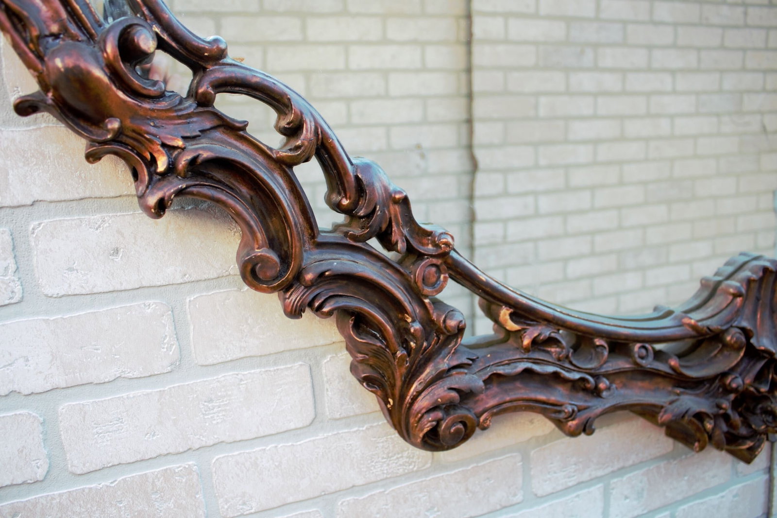 Vintage Italian Ornate Wall Mirror - 9
