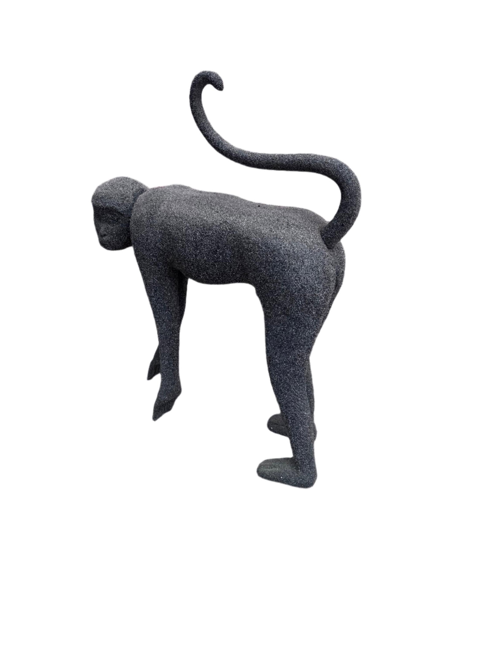 MCM Crouching Monkey Sculpture - 4
