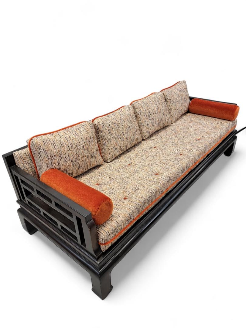 MCM Ming Sofa and Chair Set by Baker Furniture Newly Reupholstered - 3