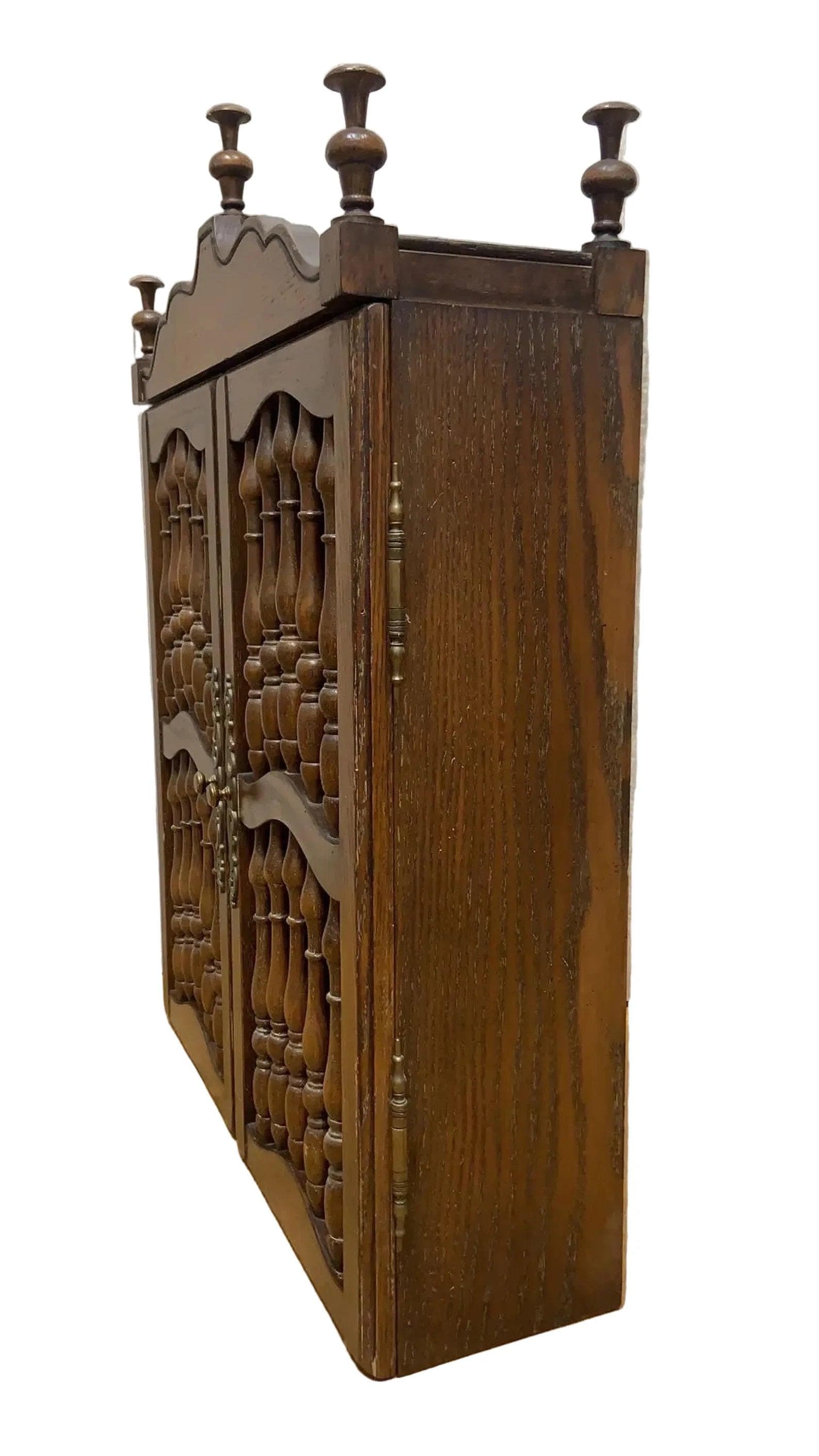 Vintage Carved Wall Hanging Shelving Unit - 2