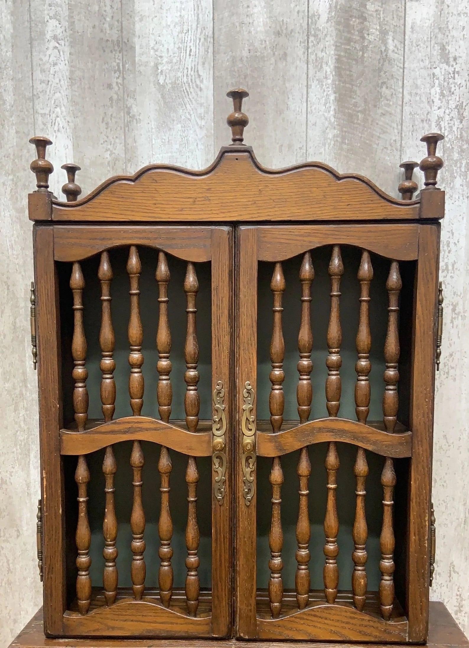 Vintage Carved Wall Hanging Shelving Unit - 4