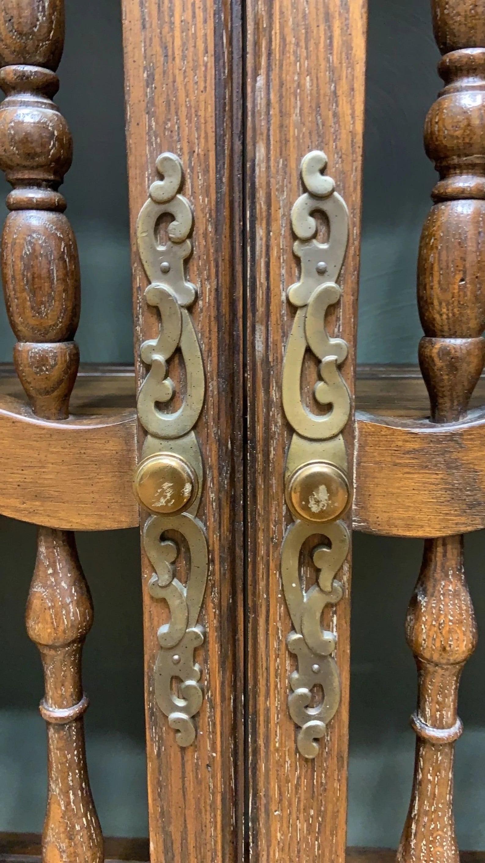 Vintage Carved Wall Hanging Shelving Unit - 5