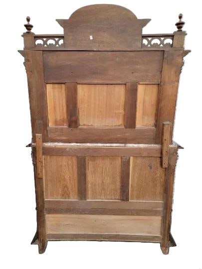 Antique French Gothic Figural Cabinet - 5