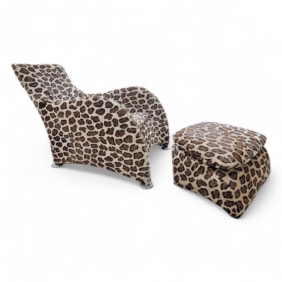 Modern Gerard Van Den Berg for Montis Lounge Chair and Ottoman Newly Reupholstered - 7