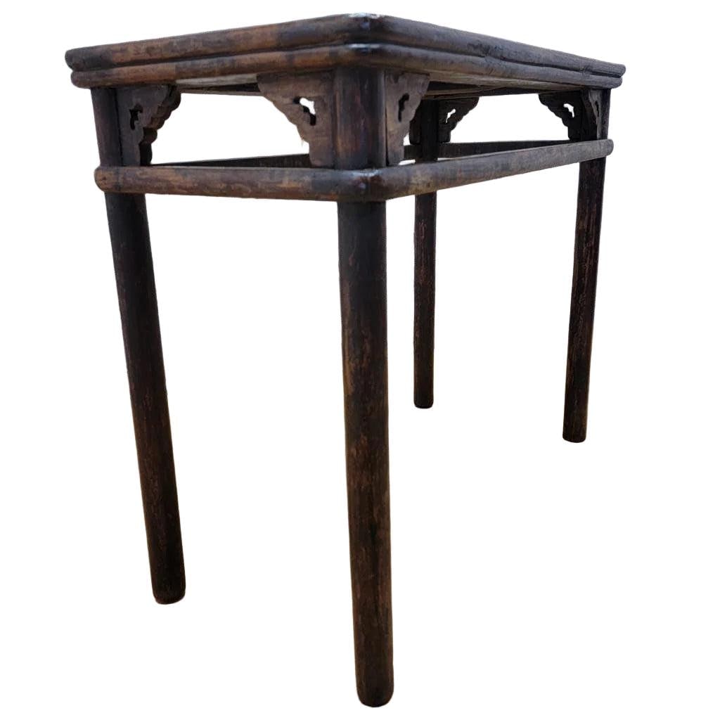 Antique Shanxi Province Elm Accent Table - 4