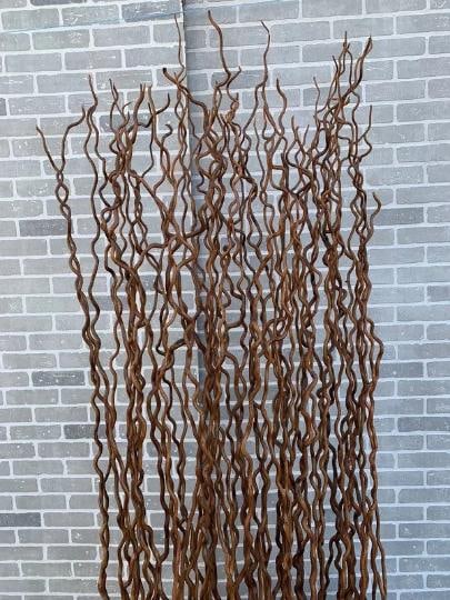 Vintage Industrial Willow Branches in Planter Box - 2