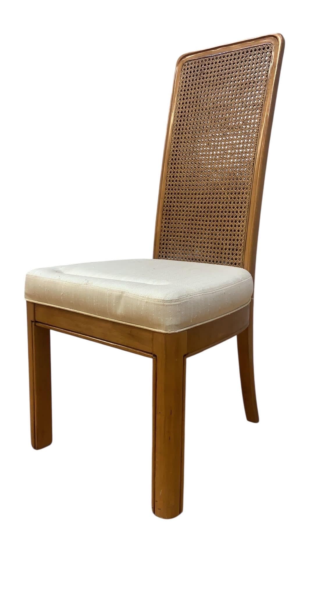 MCM American of Martinsville Cane Dining Chairs - 6 - 2