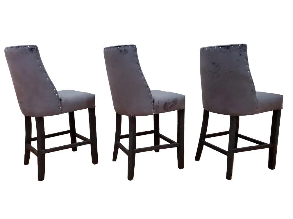 Restoration Hardware Barrel Back Stools Newly Reupholstered - Set of 3 - 2