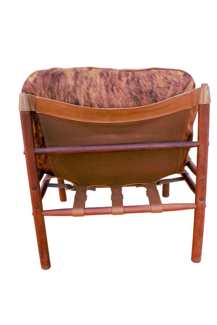 MCM Sirocco Sling Back Safari Chair by Arne Norell Newly Upholstered - 7