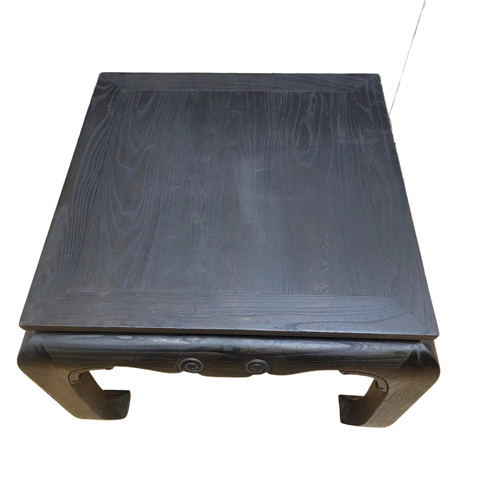 Antique Shanxi Province Black Lacquer Elm Side Table - Pair - 3