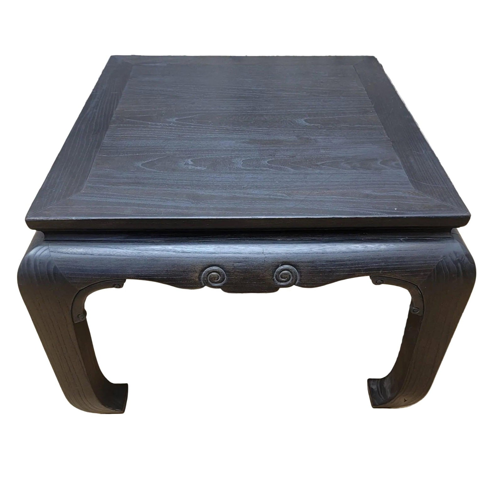 Antique Shanxi Province Black Lacquer Elm Side Table - Pair - 4