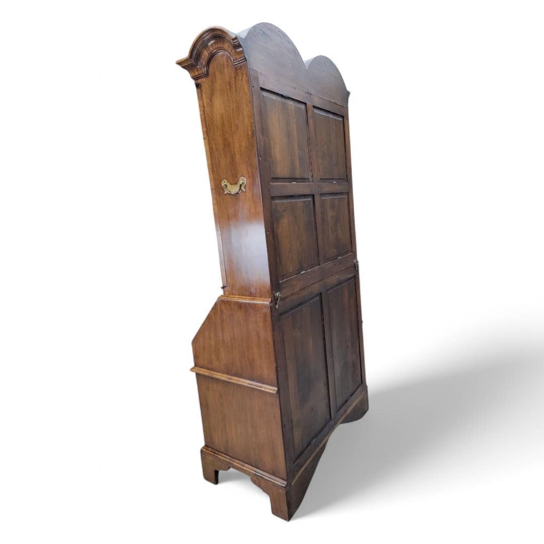 Vintage George III Style Burton-Ching Burl Walnut Secretary Desk Bookcase - 7