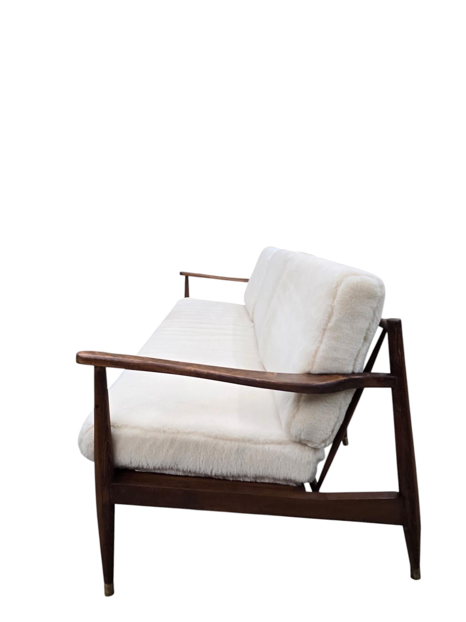 Danish Modern Sofa by Ib Kofod-Larsen Newly Reupholstered - 2
