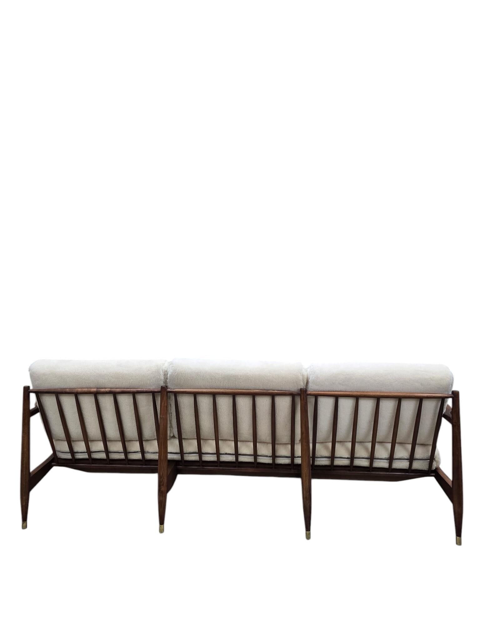 Danish Modern Sofa by Ib Kofod-Larsen Newly Reupholstered - 4