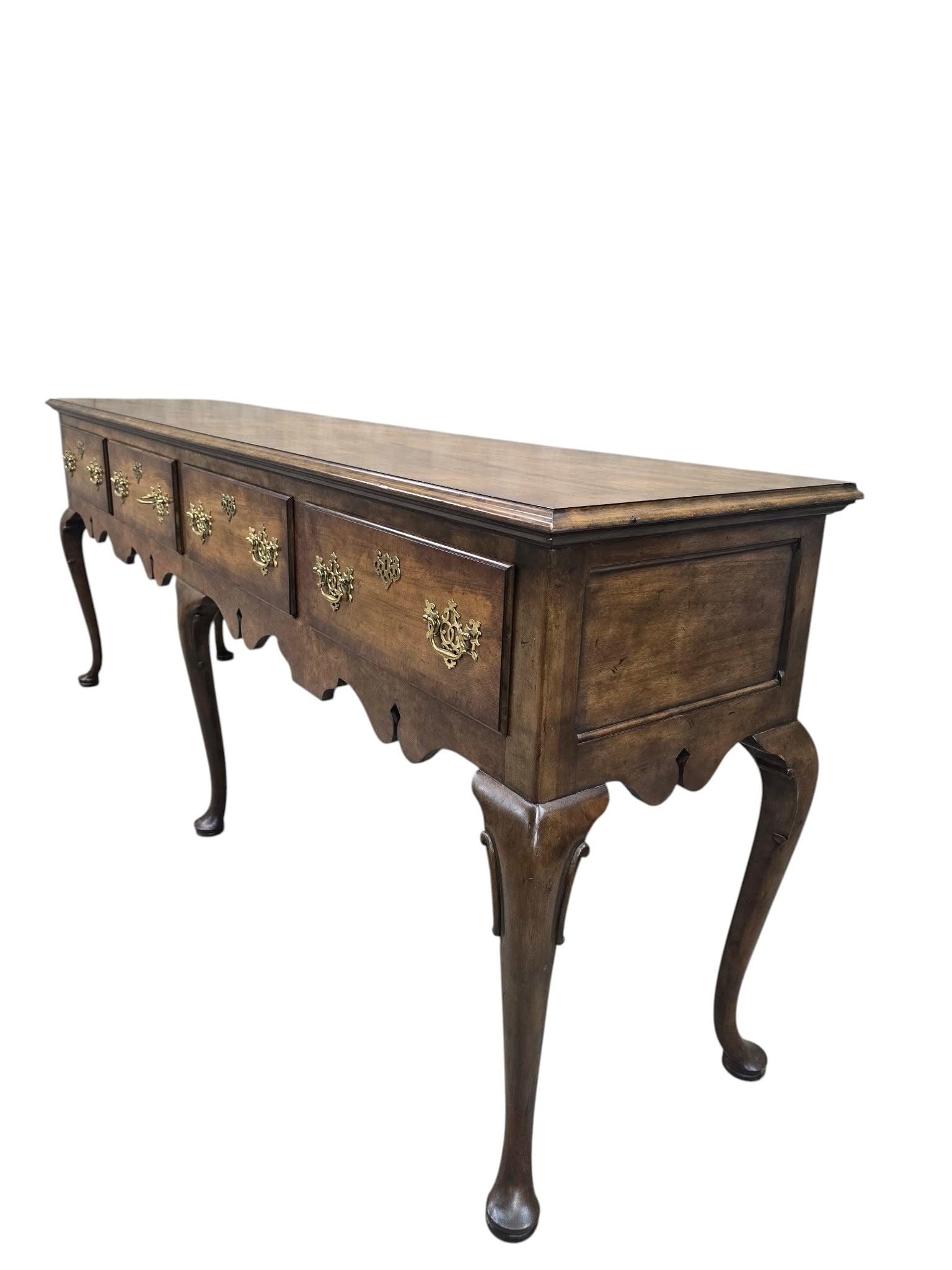 Vintage Queen Anne Style Console Table by Baker Furniture - 2