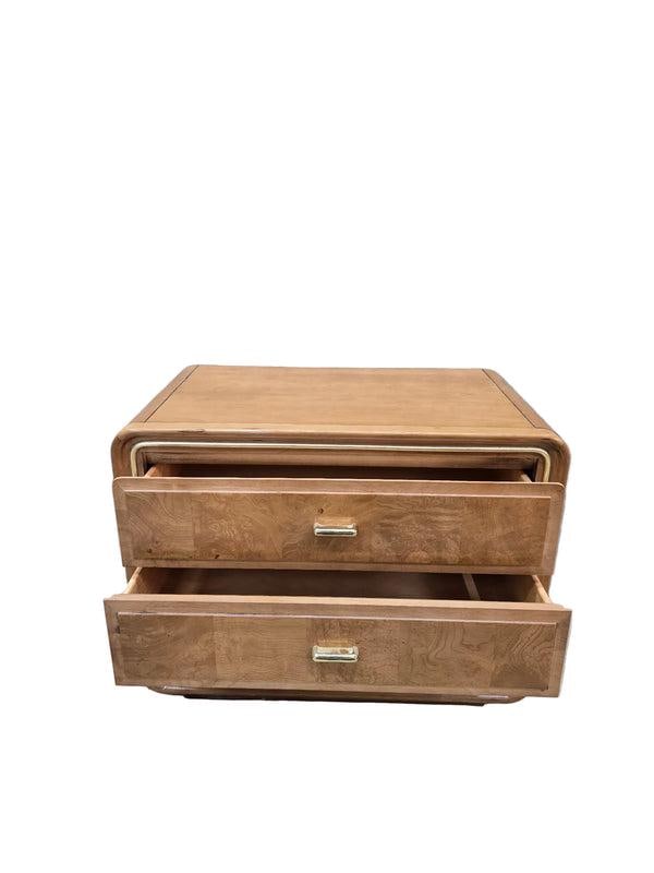 MCM Walnut 3 Drawer Chest/Nightstand by American of Martinsville - 5