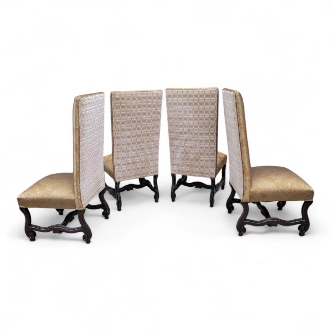 Vintage Italian Regency Style High Back Dinning Chairs - Set of 8 - 2