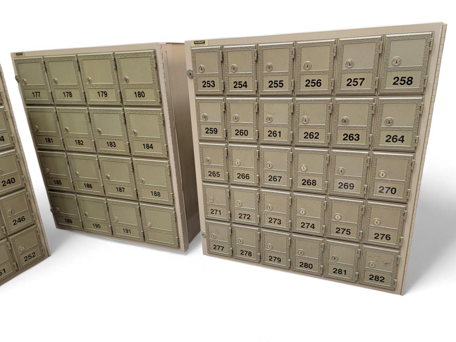 Vintage Metal Mailroom Storage Boxes by Salisbury Industries - Set of 12 - 4