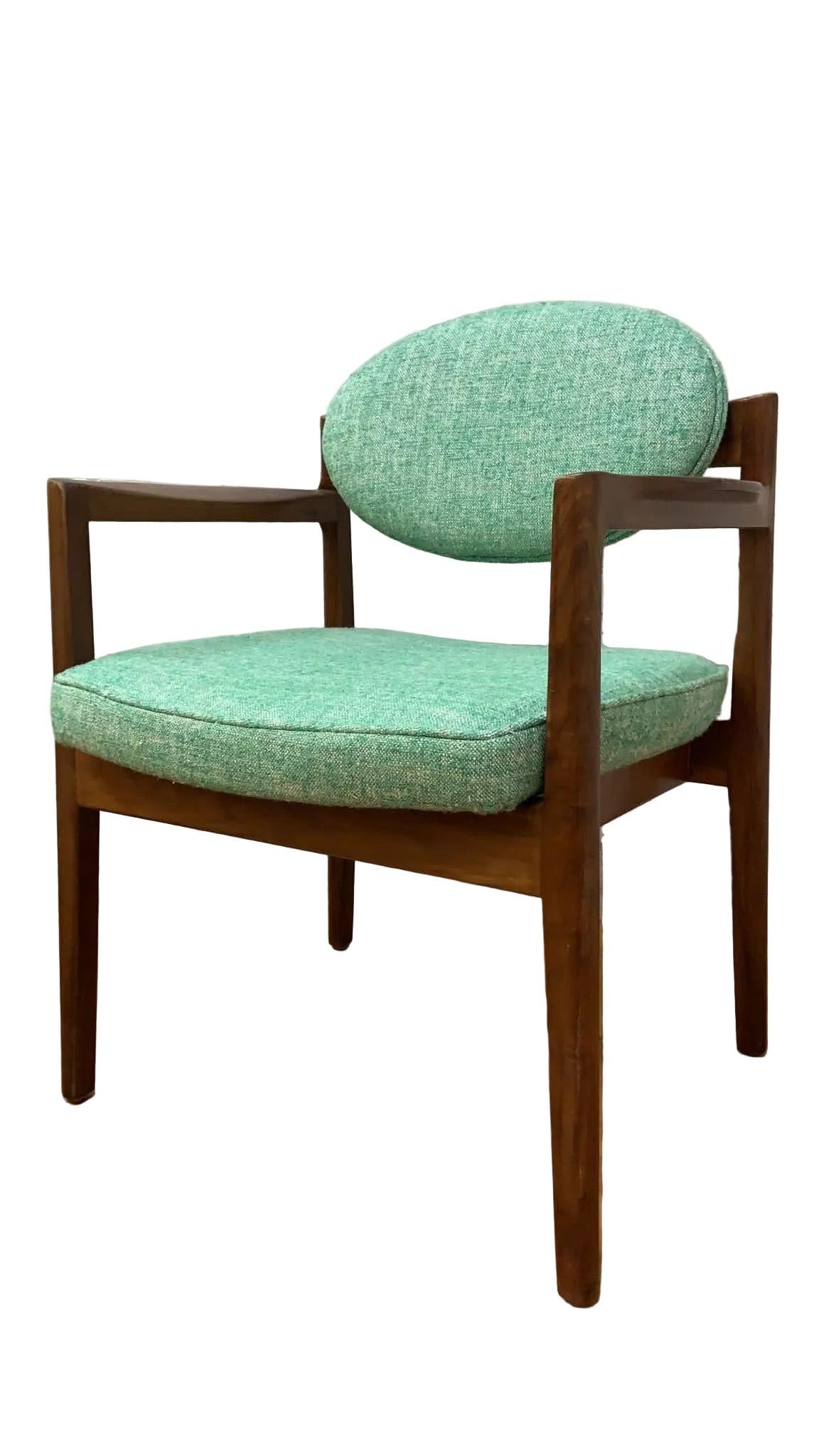 MCM Oval Back Chairs by Jens Risom Newly Reupholstered - Pair - 3