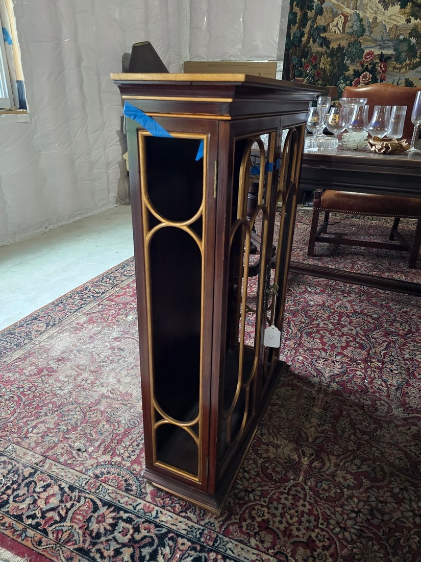 Carved Mahogany and Gilt Wood Vitrine/Display Cabinet - 2