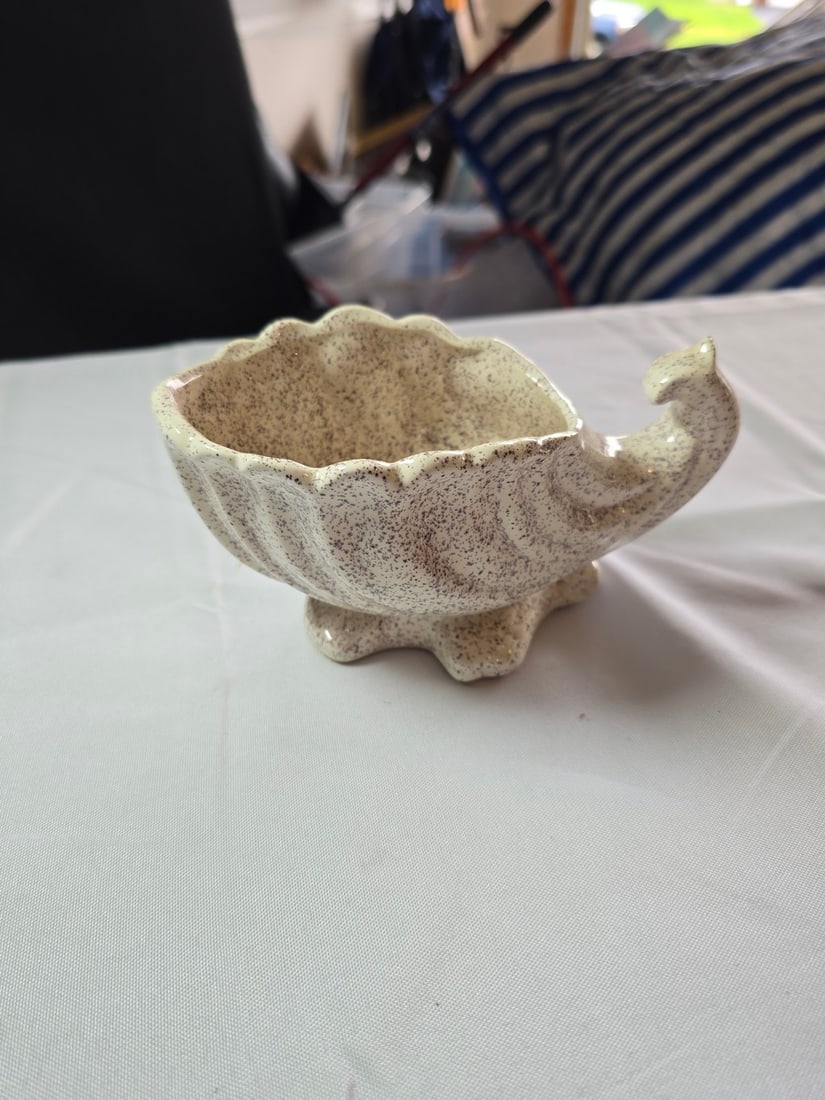Three Decorative Ceramic and Milk Glass Tabletop Items - 2