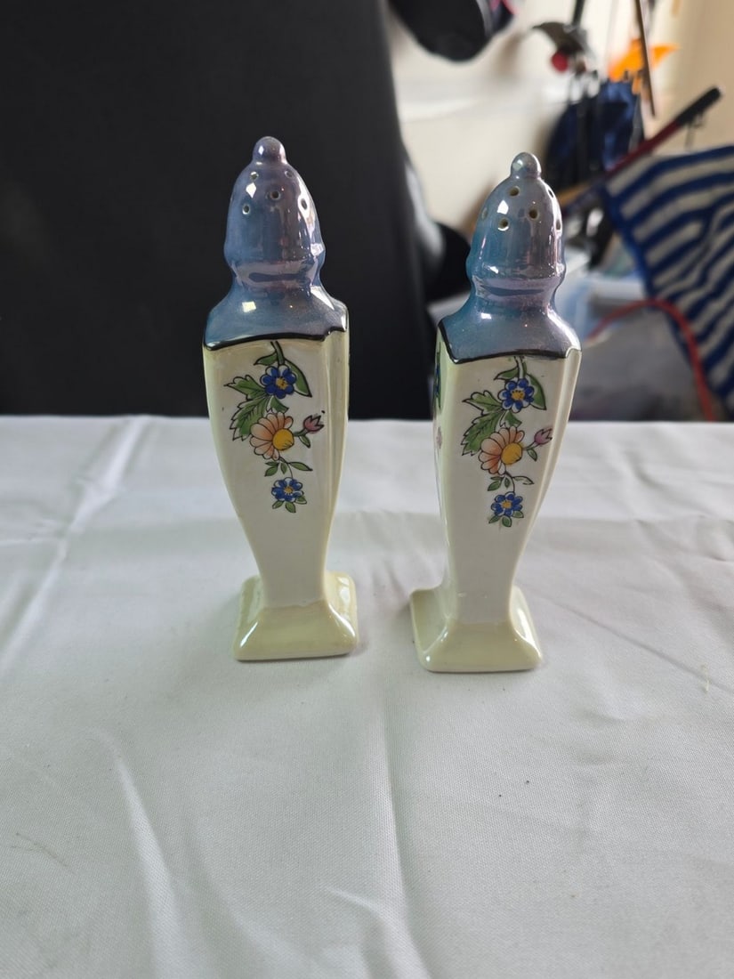 Collection of Vintage Salt and Pepper Shakers with a Brass Bell - 2