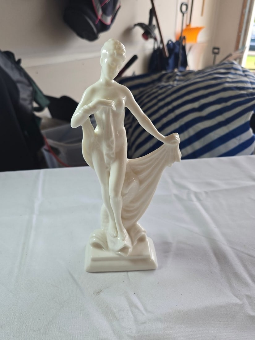 Collection of Six Neo-Classical Style Bisque and Ceramic Figurines - 4