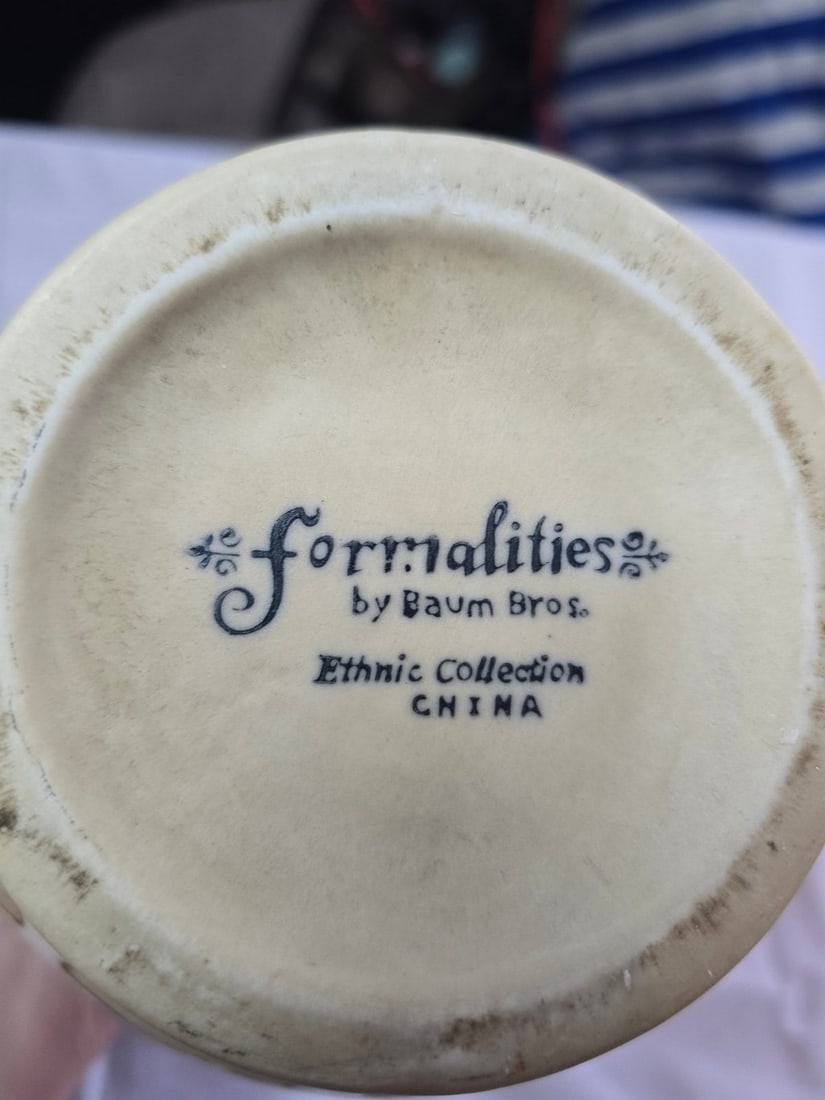 Collection of Four Decorative Vases, Including "Formalities by Baum Bros. Ethnic Collection" and ... - 3