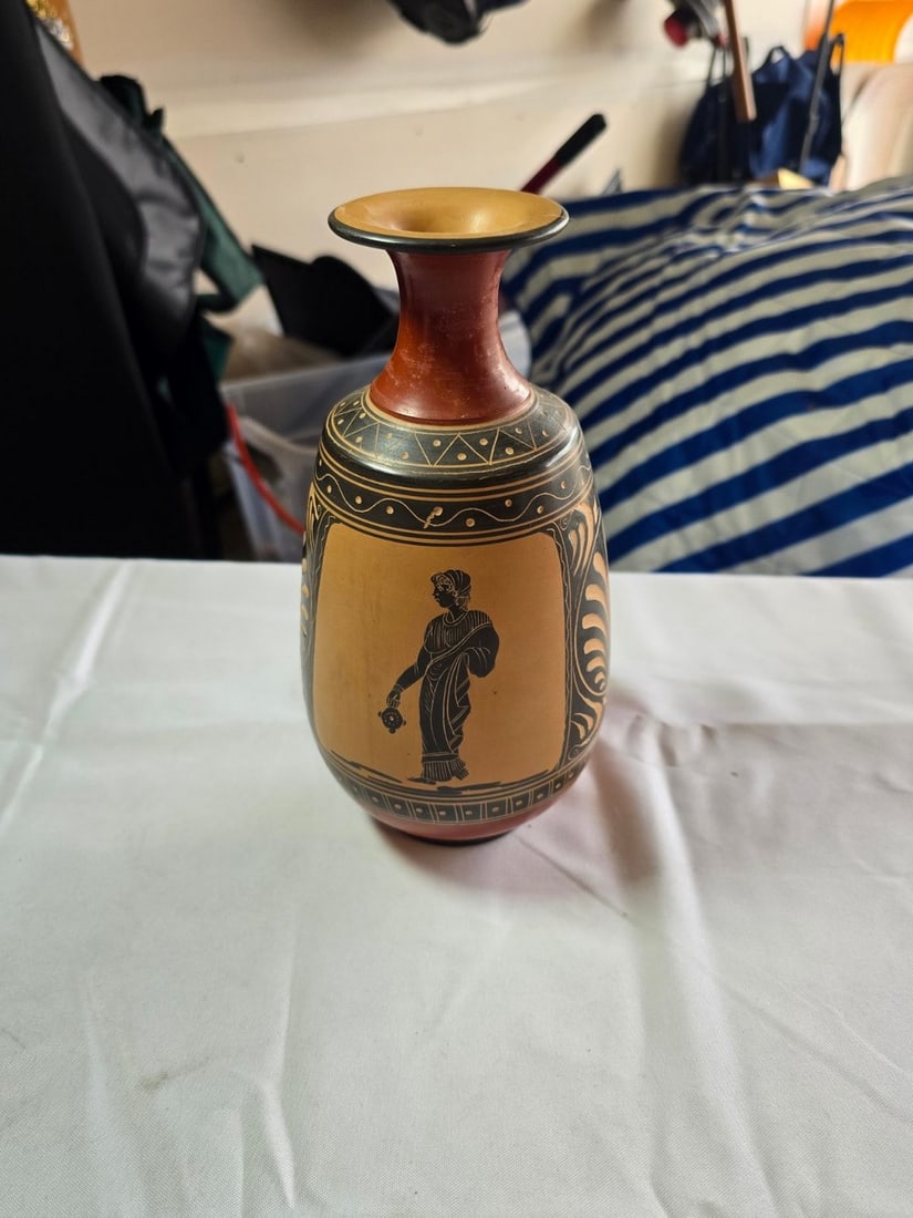 Collection of Four Decorative Vases, Including "Formalities by Baum Bros. Ethnic Collection" and ... - 4