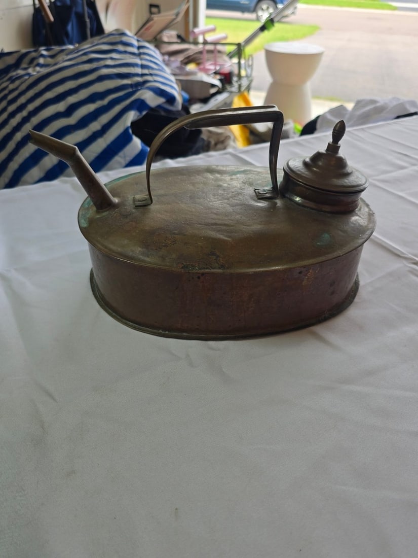 Vintage Brass Oiler Lamp, Made in Israel - 2